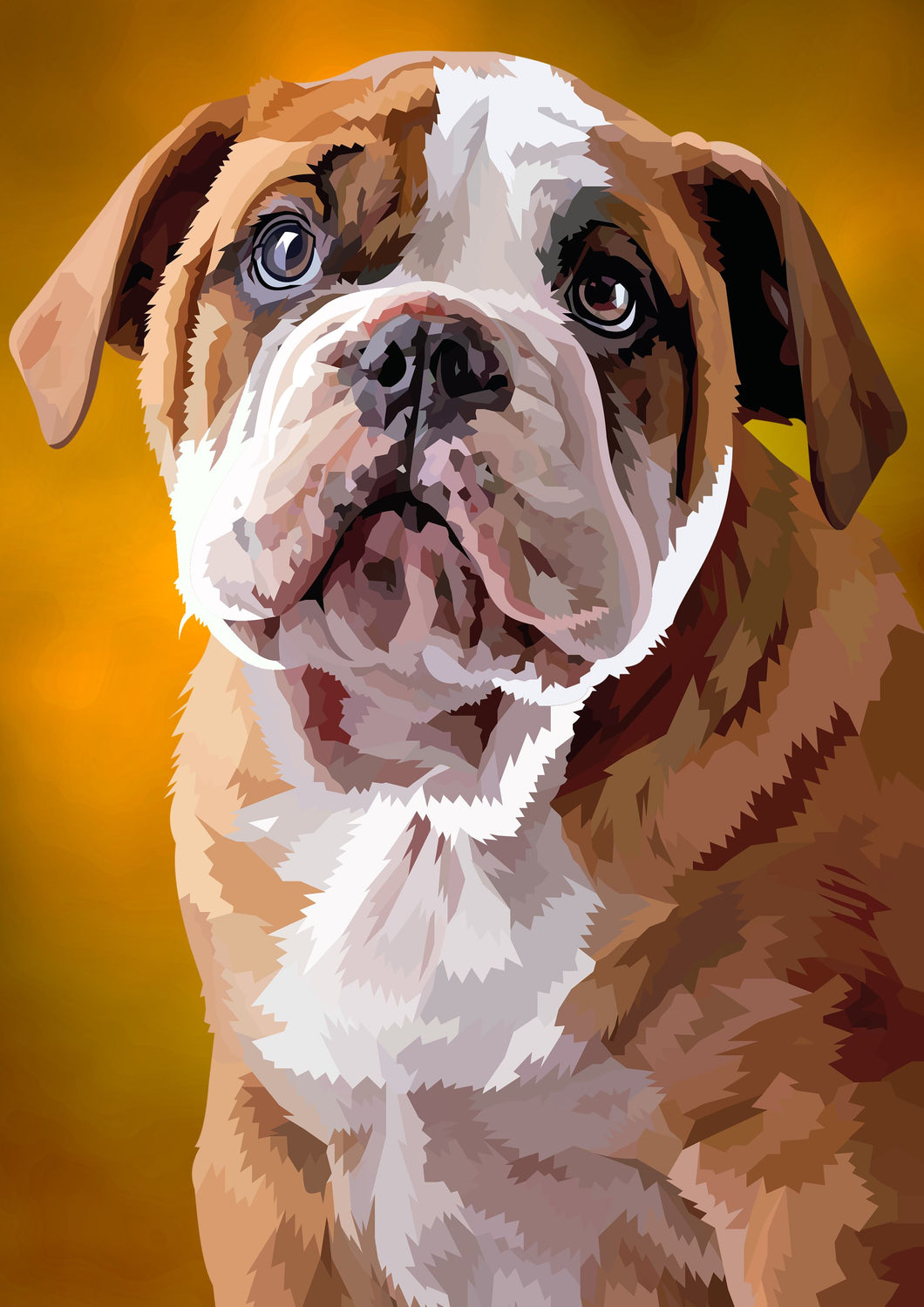 Engelse Bulldog | Exclusieve Diamond Painting