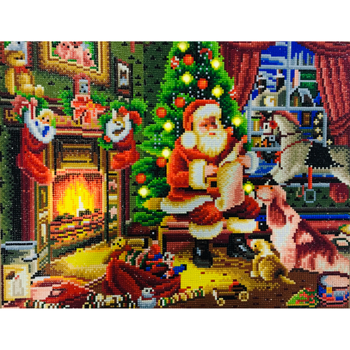 Kerstman LED | Diamond Painting