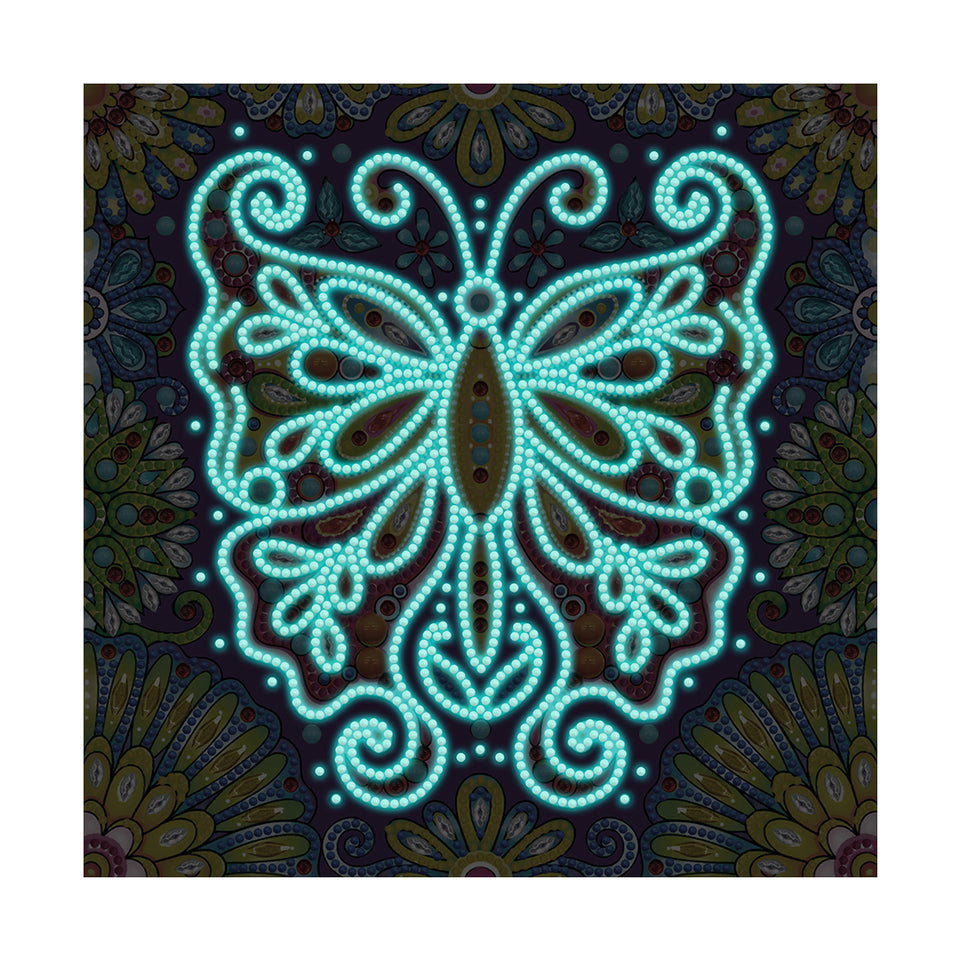 Vlinder Glow In The Dark | Diamond Painting
