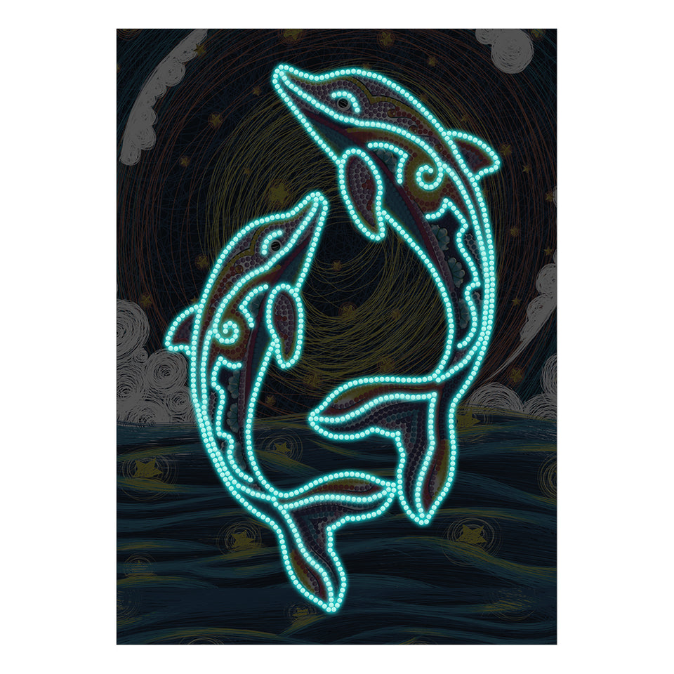 Dolfijn Glow In The Dark | Diamond Painting