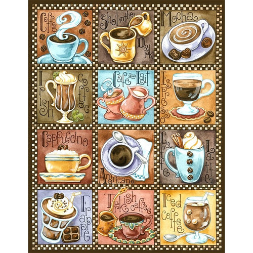 12 Soorten Koffie | Diamond Painting