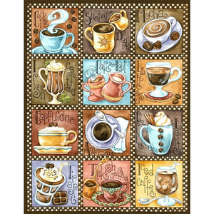 12 Soorten Koffie | Diamond Painting