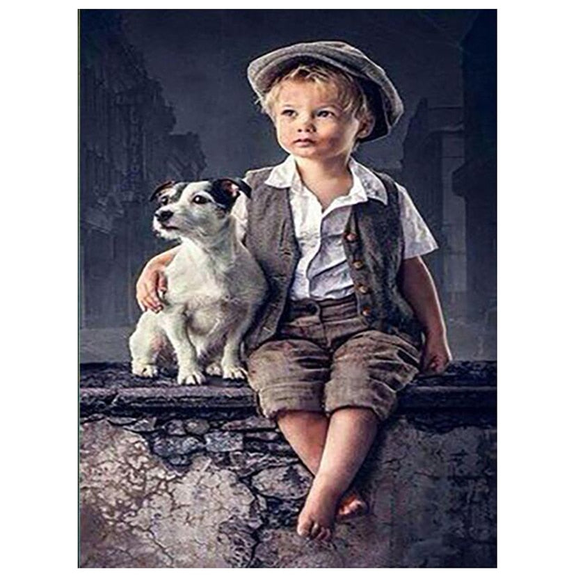 Kleine Jongen & Hond