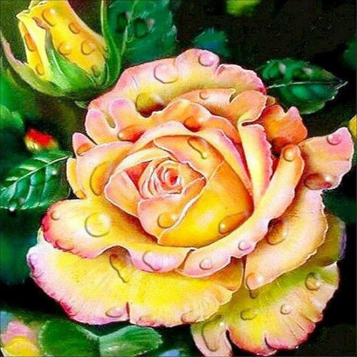 Gele Roos | Diamond Painting