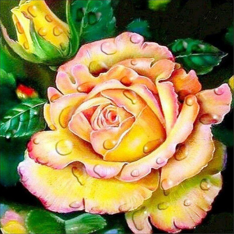 Gele Roos | Diamond Painting