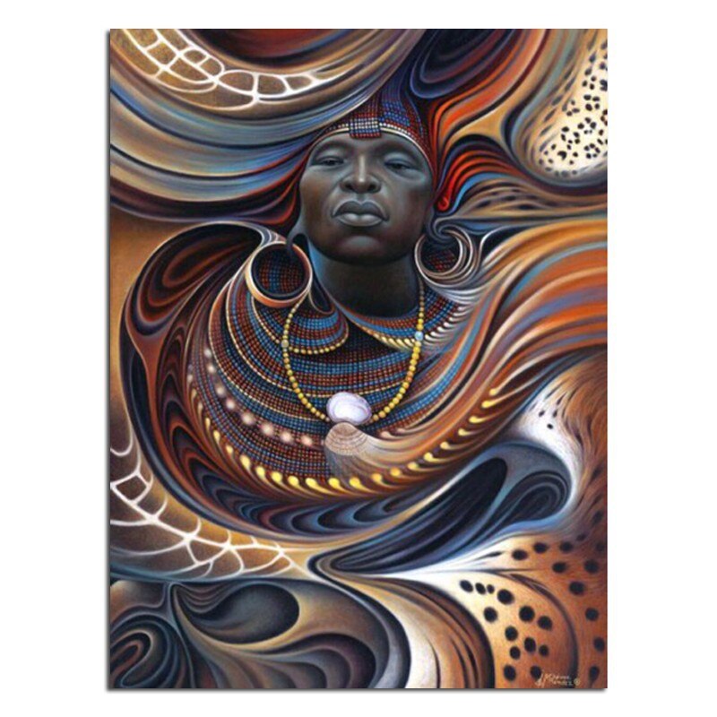 Afrikaanse Vrouw | Diamond Painting