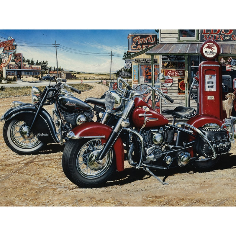 Harley Davidson Motor | Diamond Painting