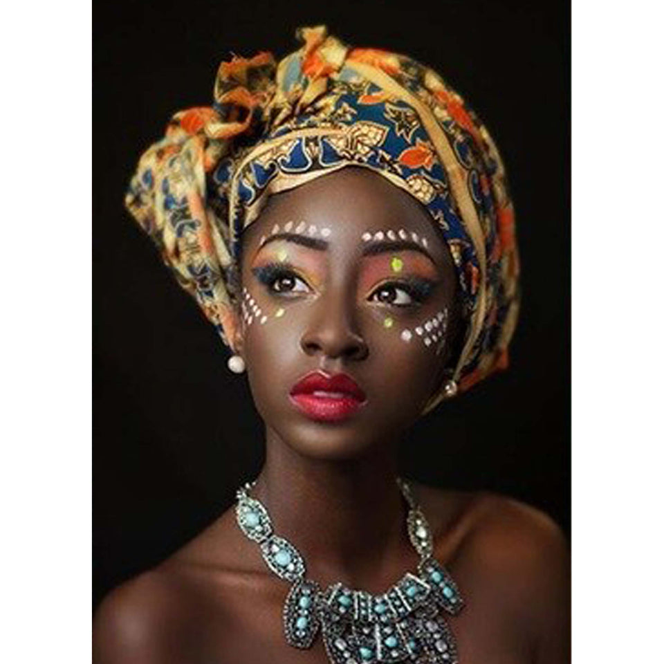 Afrikaanse Vrouw | Diamond Painting