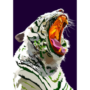 Witte Tijger | Exclusieve Diamond Painting