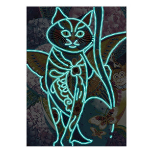 Kat Glow In The Dark | Diamond Painting