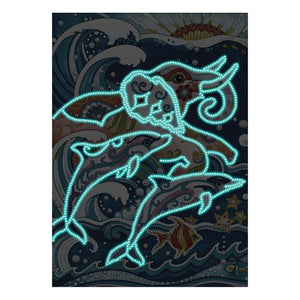 Olifant Glow In The Dark | Diamond Painting