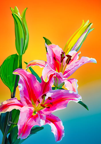 Tropische Bloemen | Exclusieve Diamond Painting