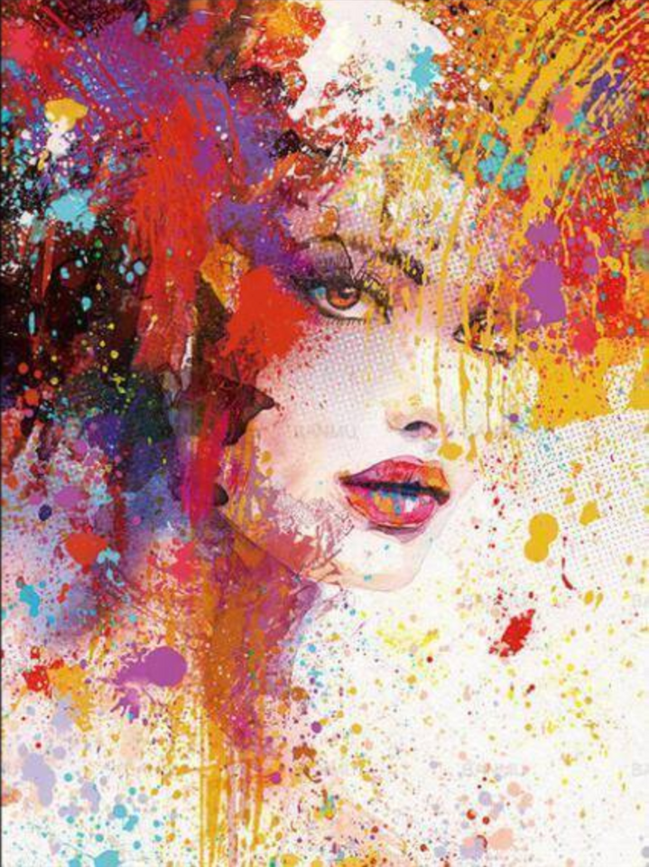 Vrouw Abstract | Diamond Painting