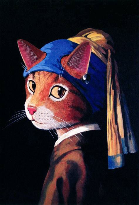 Kat Met De Parel | Diamond Painting