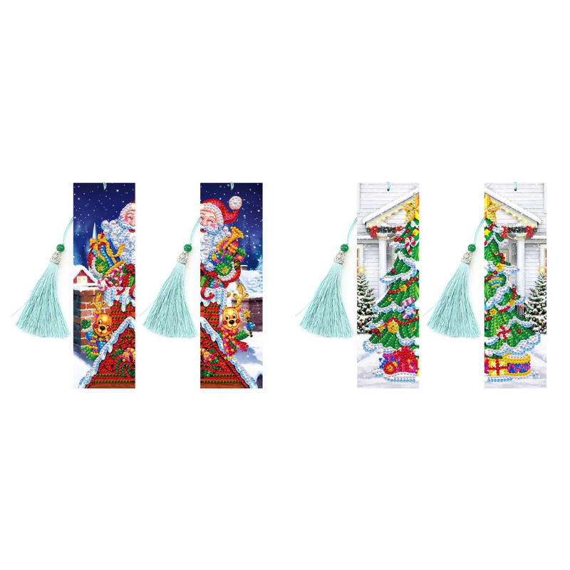 Boekenleggers Kerst | 4 Stuks