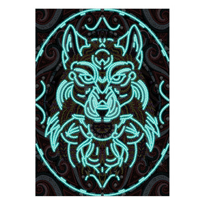 Wolf Glow In The Dark | Diamond Painting