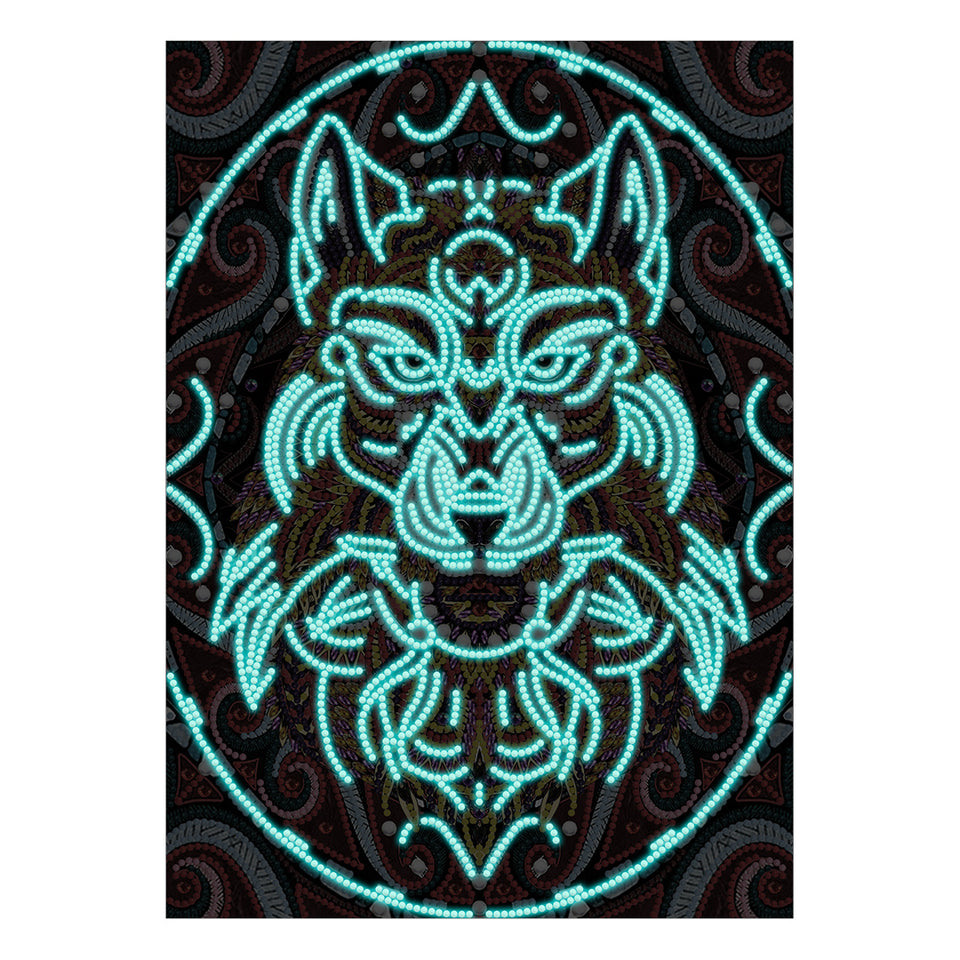 Wolf Glow In The Dark | Diamond Painting