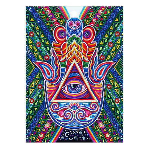 Hamsa Hand Glow In The Dark | Diamond Painting