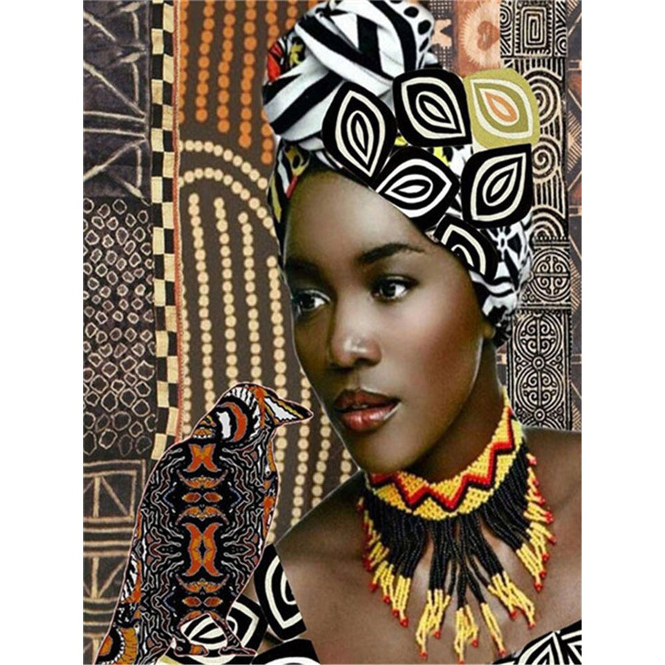 Afrikaanse Vrouw | Diamond Painting