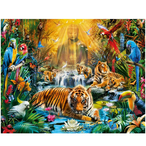 Boeddha - Dieren | Diamond Painting