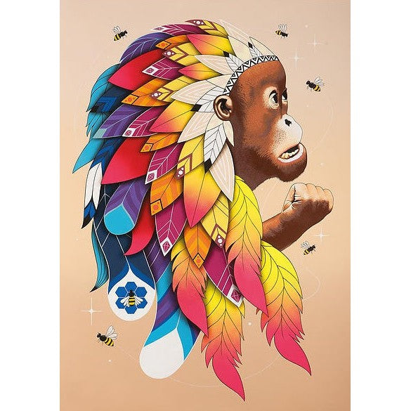 Boze Aap | Exclusieve Diamond Painting