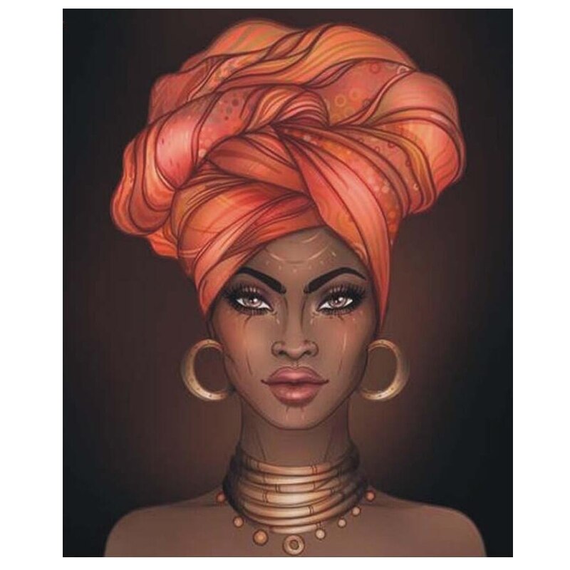 Afrikaanse Vrouw | Diamond Painting