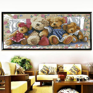 Teddybeertjes XL | Diamond Painting