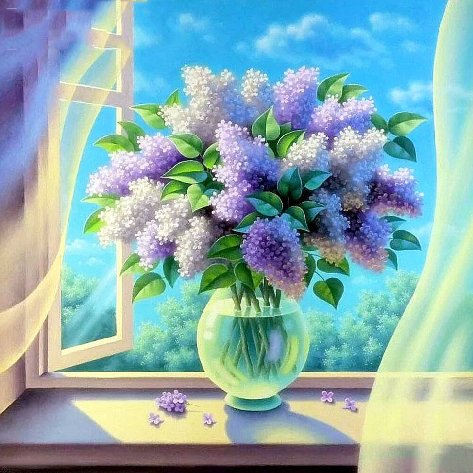 Bloemen In Vaas | Diamond Painting