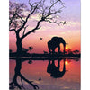 Olifant - Zonsondergang | Diamond Painting