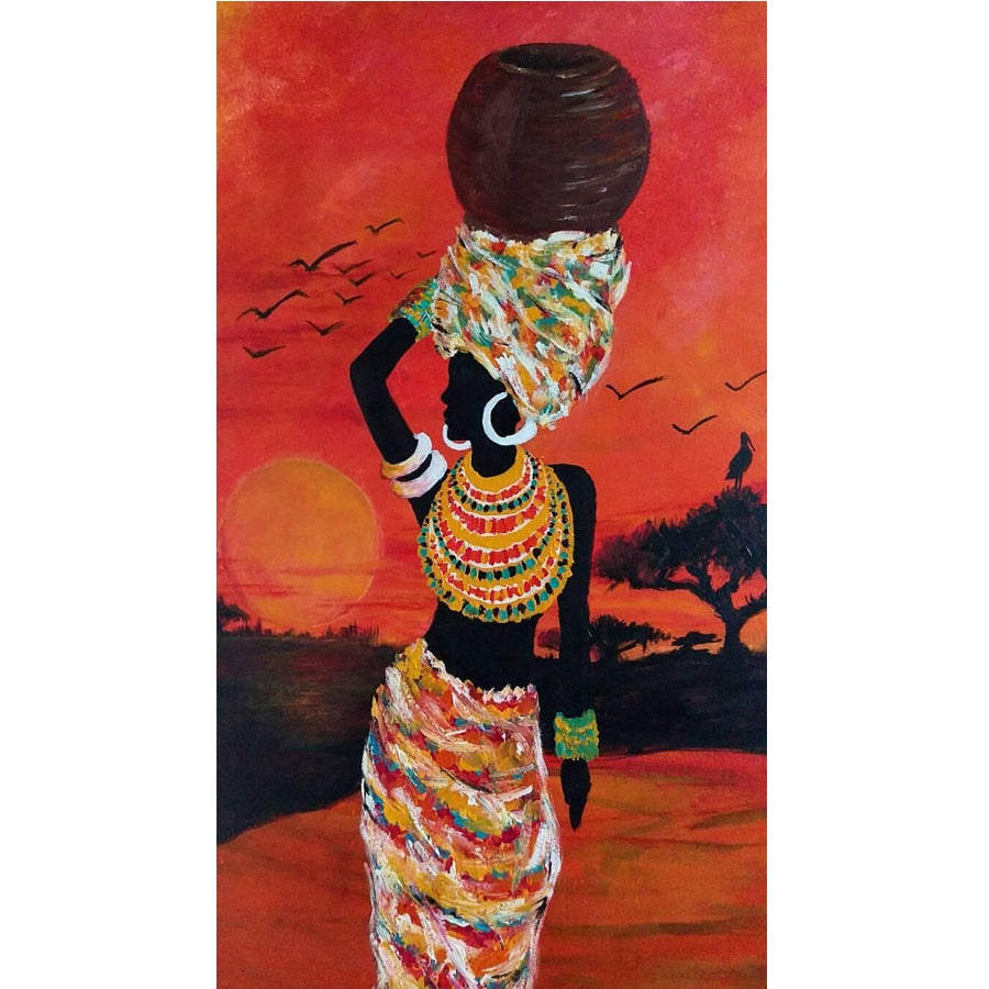 Afrikaanse Vrouw | Diamond Painting