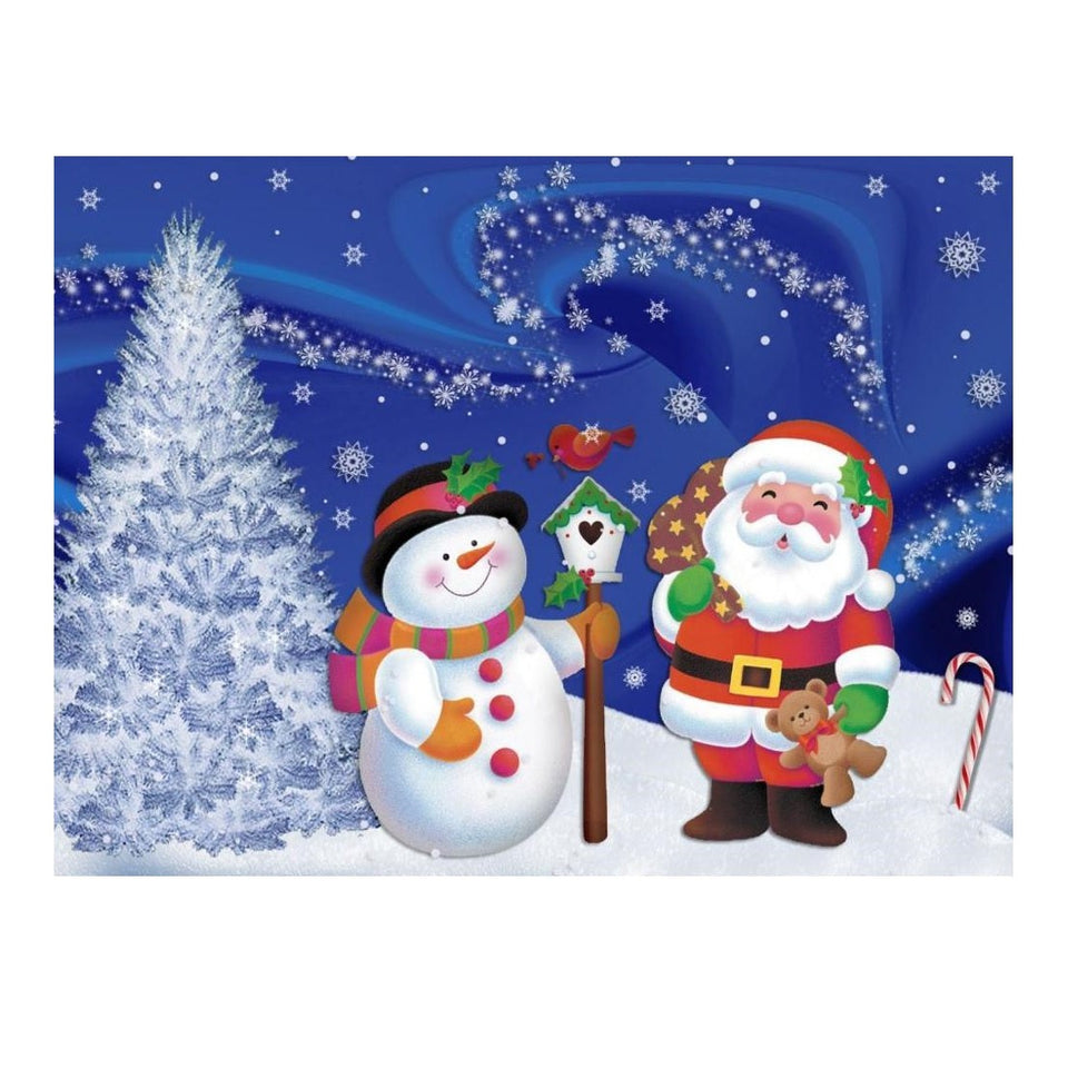 Kerstman & Sneeuwpop | Diamond Painting