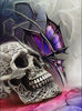 Doodshoofd - Vlinder | Diamond Painting