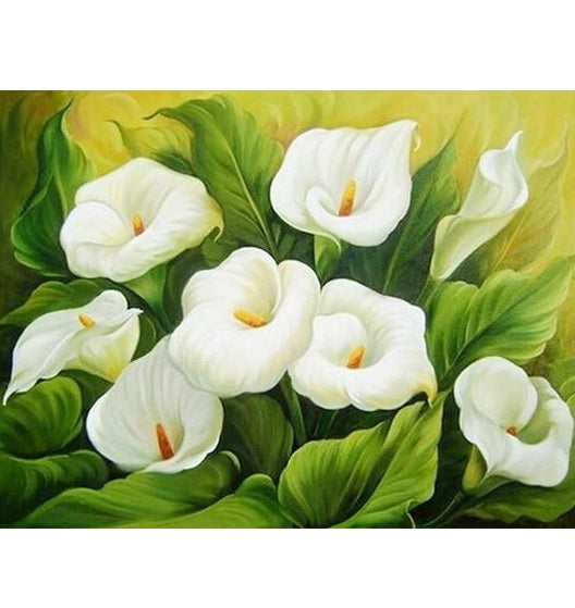 Witte Lelies | Diamond Painting