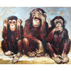 3 Chimpansees | Diamond Painting