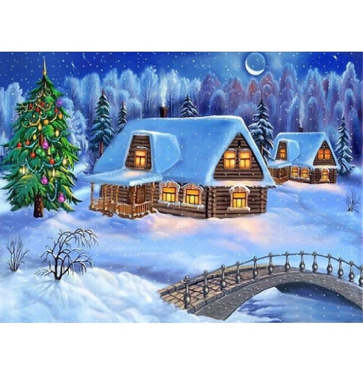 Winterlandschap | Diamond Painting