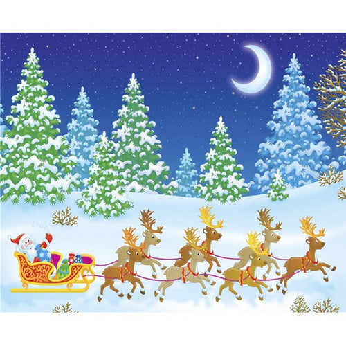 Kerstman & Rendieren | Diamond Painting