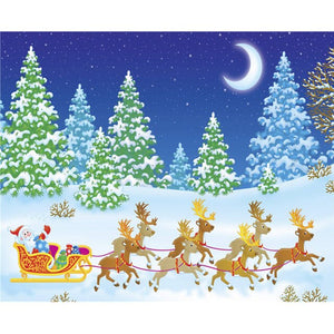 Kerstman & Rendieren | Diamond Painting