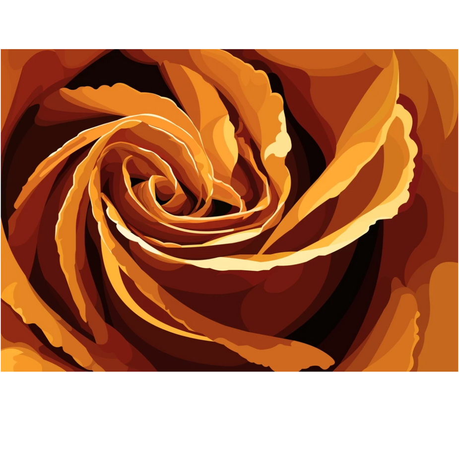 Oranje Roos | Exclusieve Diamond Painting