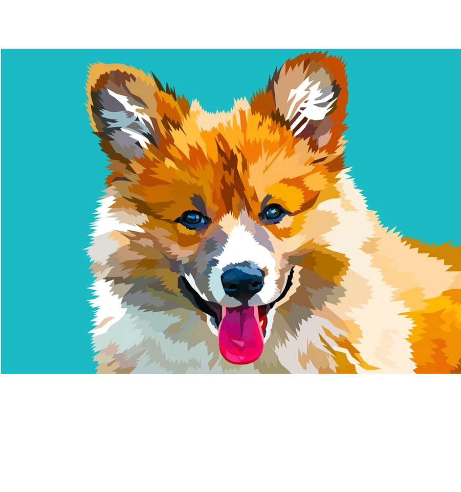 Welsh Corgi Pembroke | Exclusieve Diamond Painting