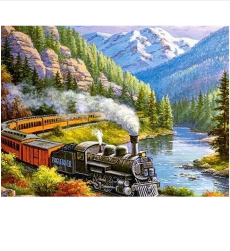 Stoomtrein | Diamond Painting