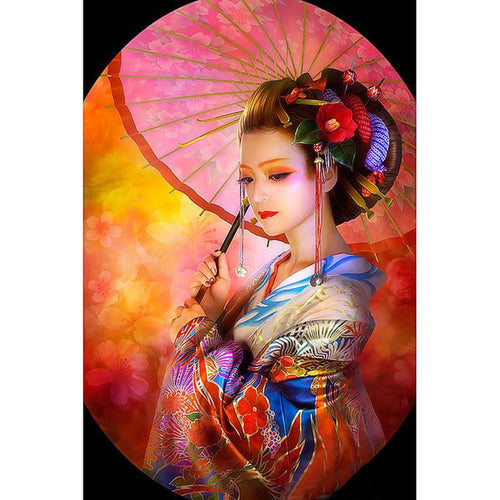 Japanse Vrouw | Diamond Painting