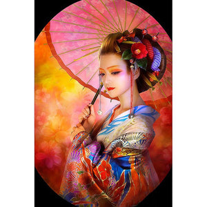 Japanse Vrouw | Diamond Painting