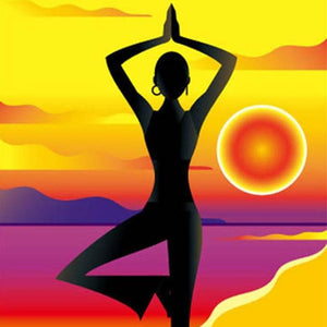 Yoga Vrouw | Diamond Painting