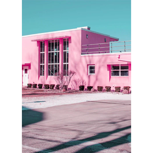 Roze Gebouw | Diamond Painting