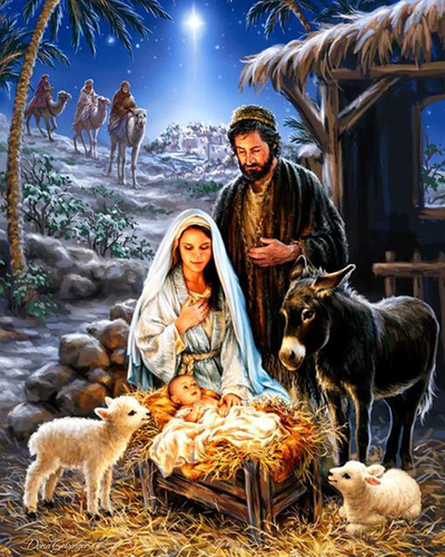 De Geboorte Van Jesus | Diamond Painting