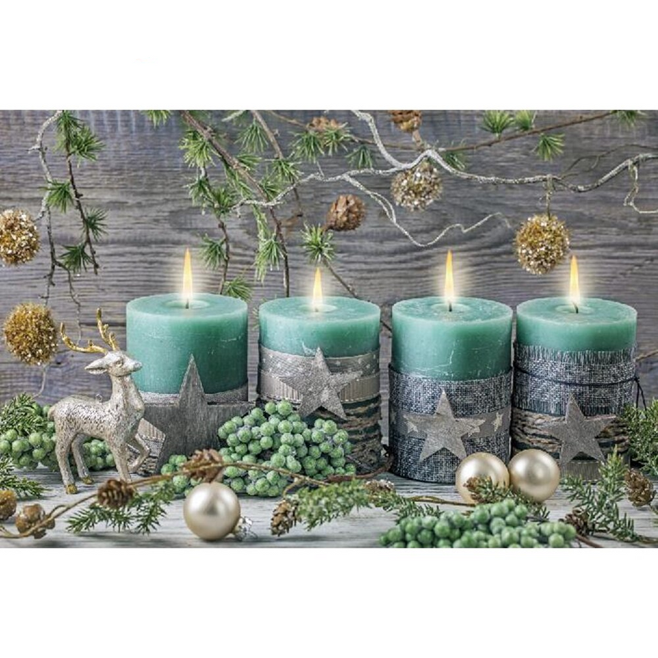 Kerstkaarsen | Diamond Painting