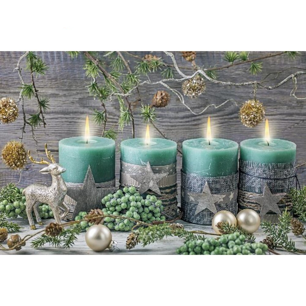 Kerstkaarsen | Diamond Painting