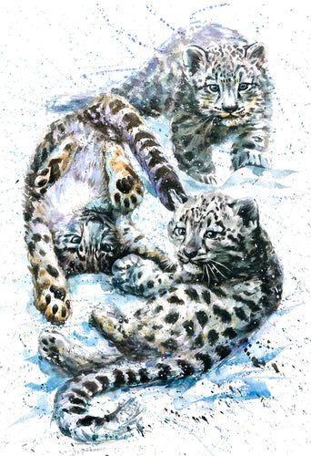 Sneeuwluipaarden | Diamond Painting