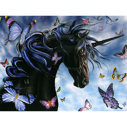 Unicorn - Vlinders | Diamond Painting