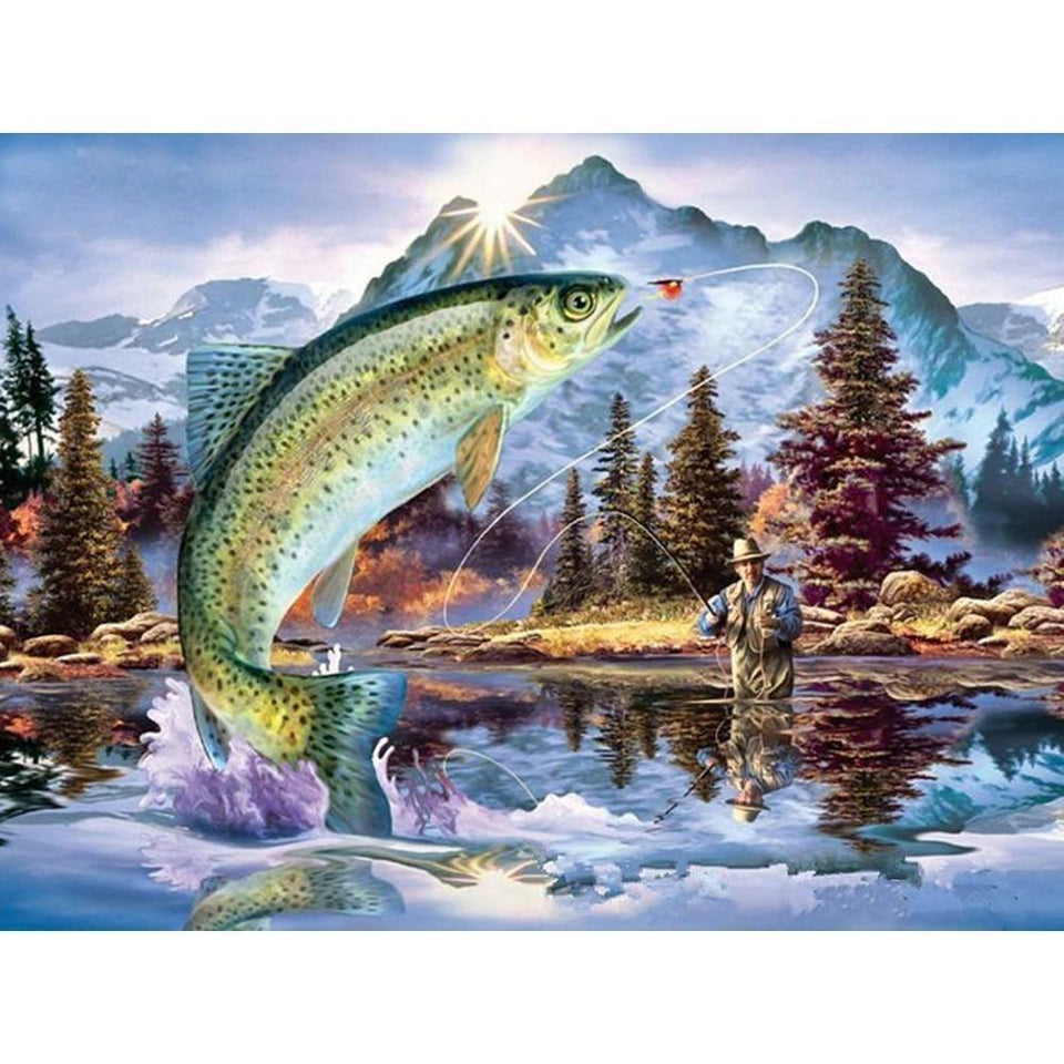 Vissen In Het Water | Diamond Painting